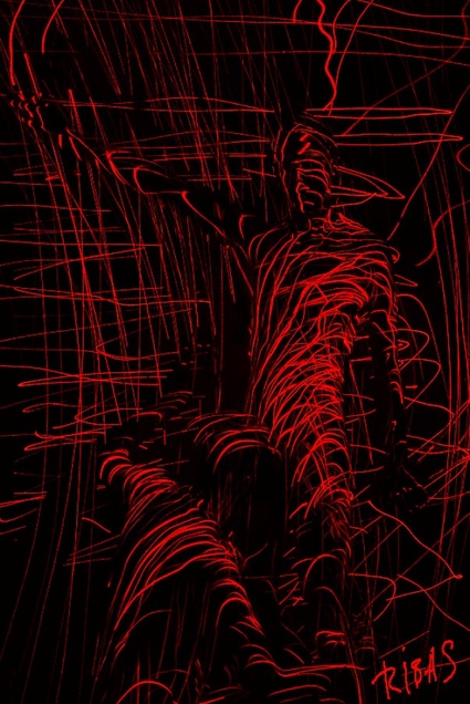 Linien in Rot series 7